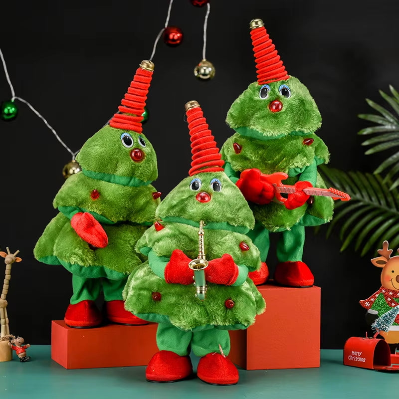 Christmas Tree That Can Dance and Sing Electric Plush Toys Funny Toys Christmas Gifts for Kids